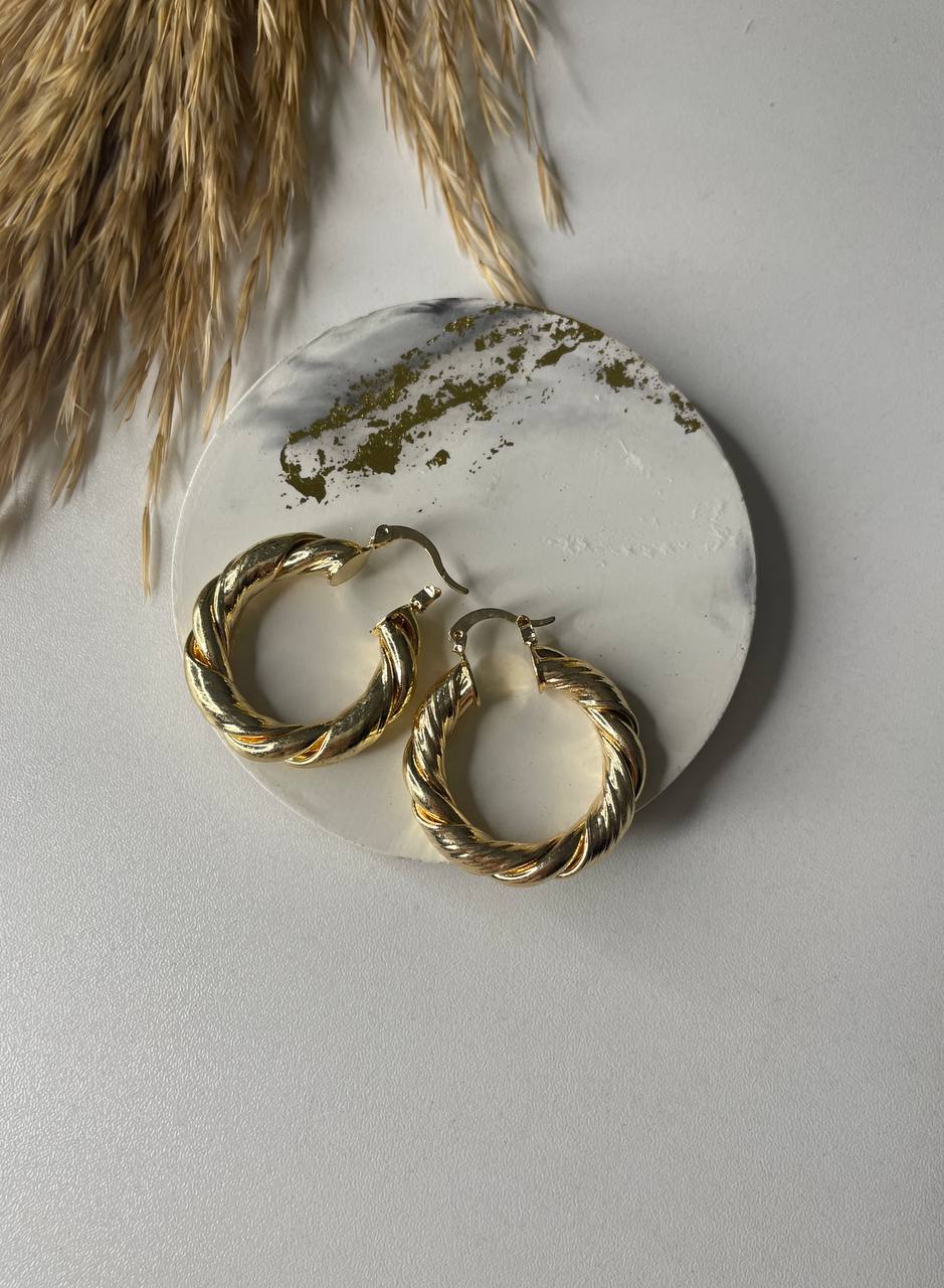 Cuero | Round Earrings