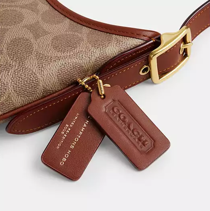 Cuero | Hamptons Hobo Bag In Signature Canvas