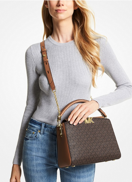 Cuero | Karlie Medium Leather Crossbody Bag In Brown
