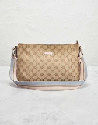 Cuero | GG Canvas Web crossbody bag
