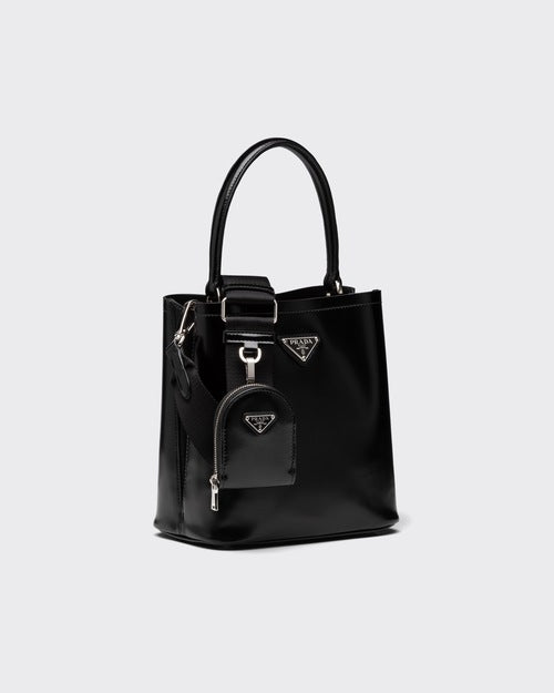 Cuero | Panier small brushed leather bag