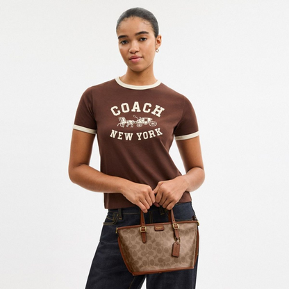 Cuero | TAXI TOTE BAG 21 IN SIGNATURE CANVAS