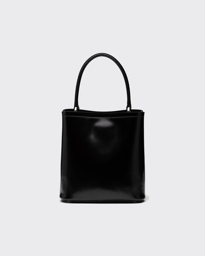 Cuero | Panier small brushed leather bag