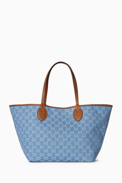 Cuero | Totissima Large Tote Bag in GG Denim