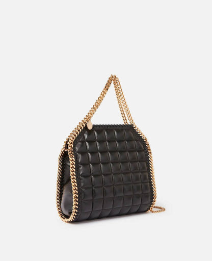 Cuero | Falabella quilted mini square tote bag