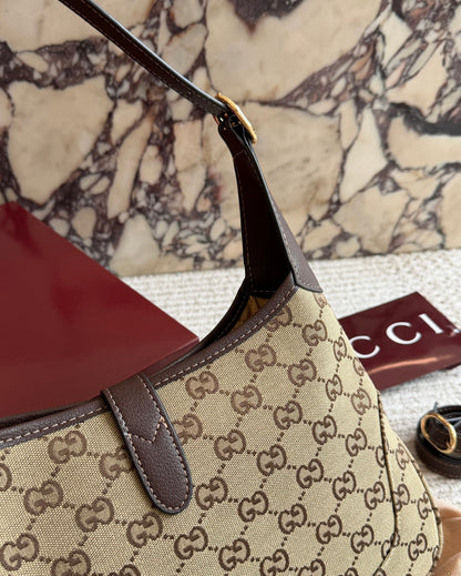 Cuero | GG Canvas Shoulder Bag