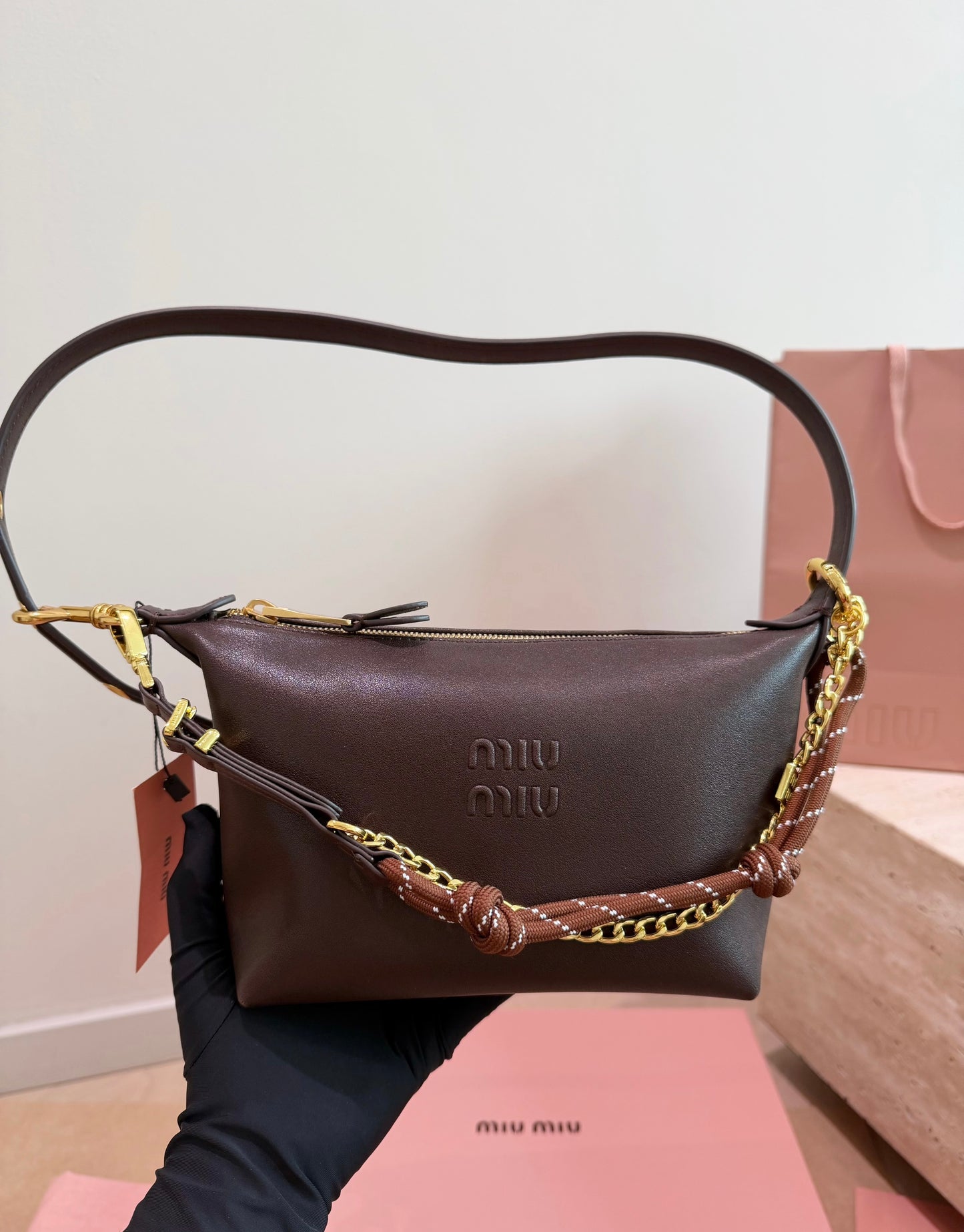 Cuero | Mini Shoulder Bag Brown