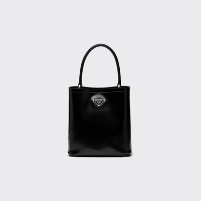 Cuero | Panier small brushed leather bag