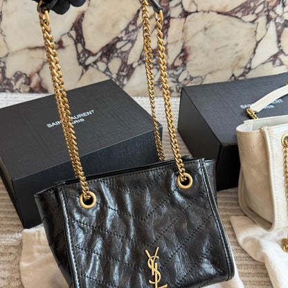 Cuero | Chevron Quilted Chain Tote