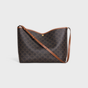 CELINE SOFT SHOPPER BAG IN Triomphe Canvas and Calfskin