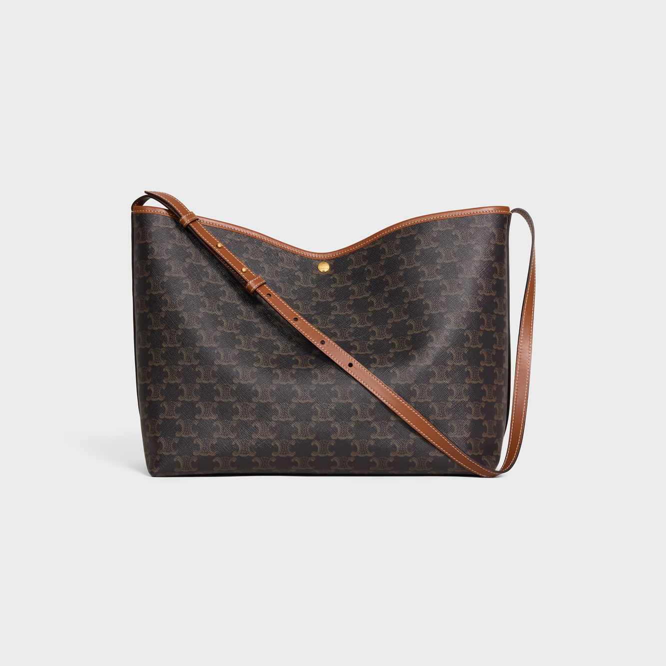 Cuero | SOFT SHOPPER BAG IN Triomphe Canvas and Calfskin