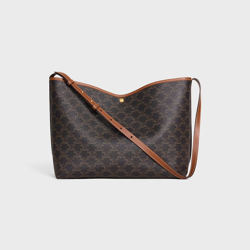 Cuero | SOFT SHOPPER BAG IN Triomphe Canvas and Calfskin