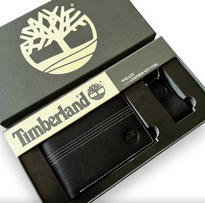 Cuero | Timberland Wallet Set for Men