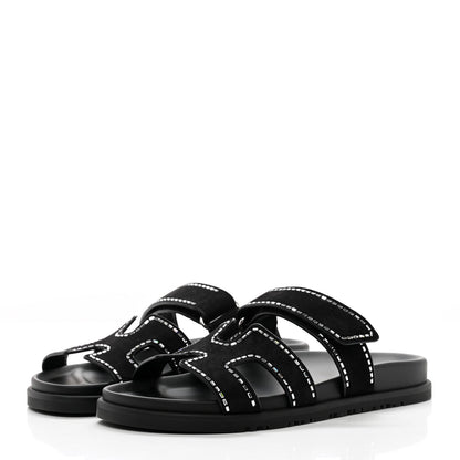 Cuero | Suede Crystal Chypre Sandals