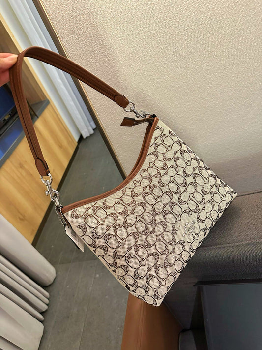 Cuero | Signature Rhinestone Shoulder Bag - White Multi