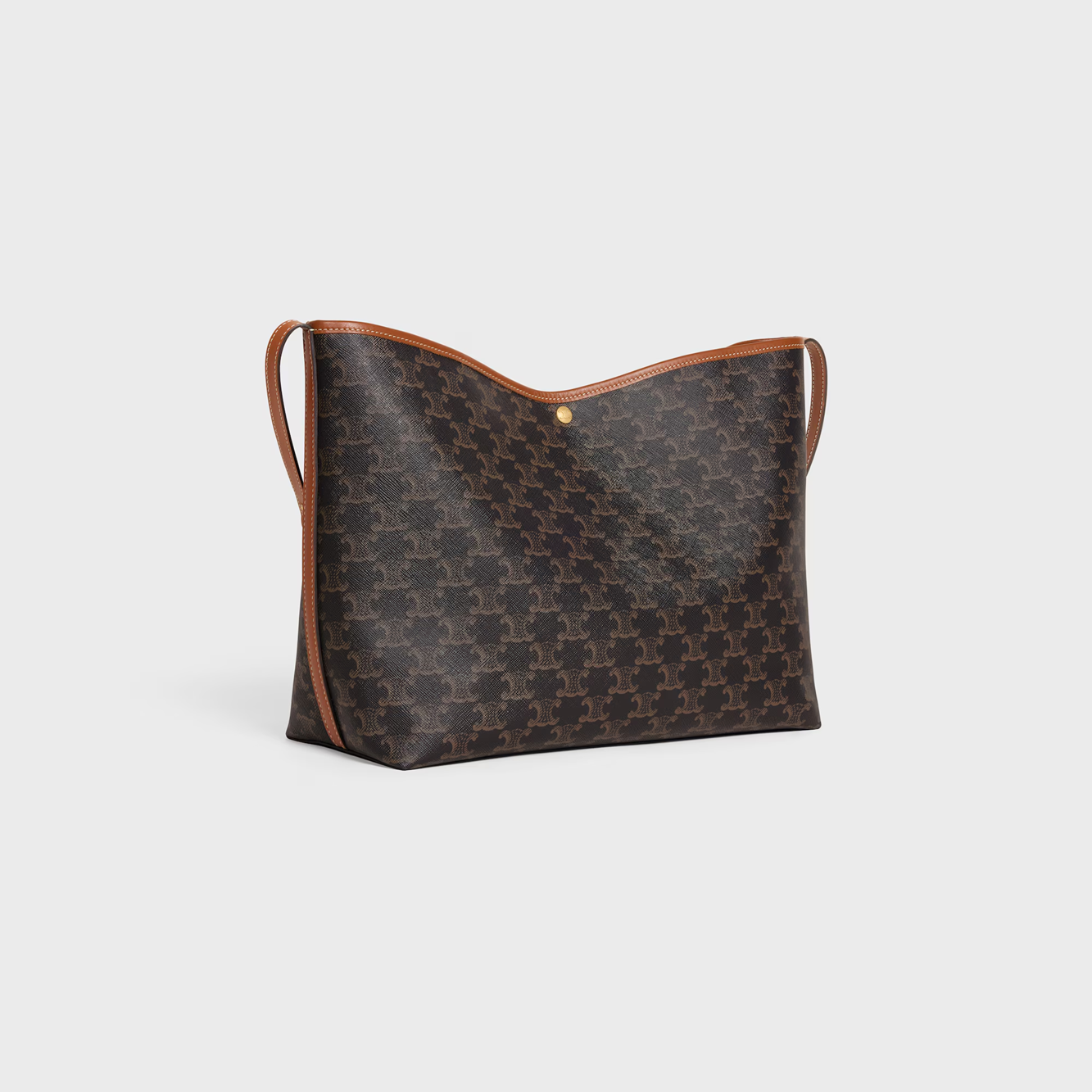 Cuero | SOFT SHOPPER BAG IN Triomphe Canvas and Calfskin