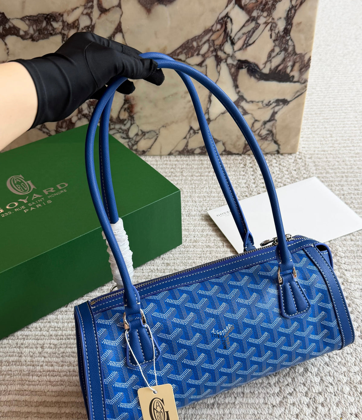 Cuero | Monogram Barrel Top Handle Bag