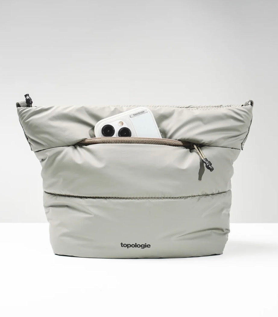 Cuero | Topologo Besace Silky Peach Bag - Moss