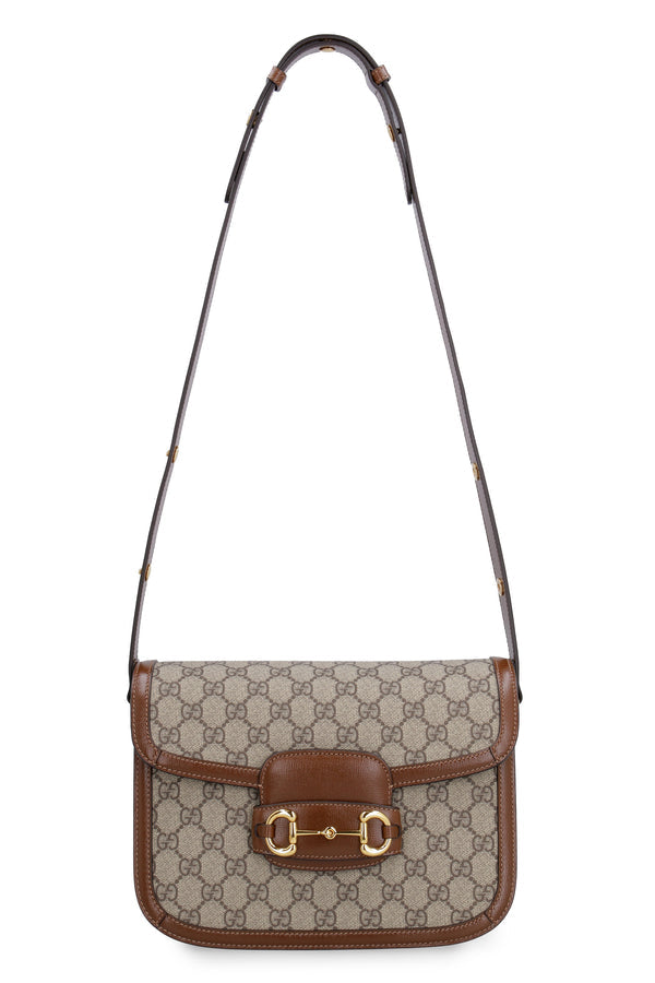 Cuero | 1995 Horsebit GG fabric shoulder bag