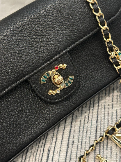 Cuero | Chain Shoulder Bag Black