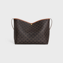 CELINE SOFT SHOPPER BAG IN Triomphe Canvas and Calfskin