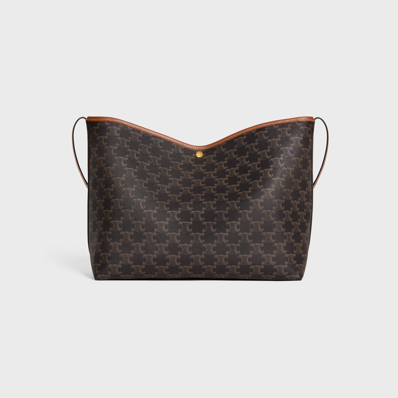 Cuero | SOFT SHOPPER BAG IN Triomphe Canvas and Calfskin