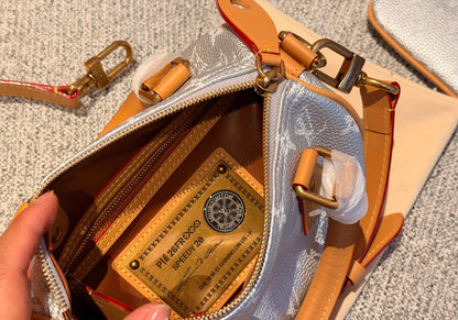 Cuero | Monogram Mini Boston Bag
