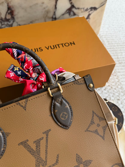Cuero | Monogram Structured Top-Handle Bag Brown