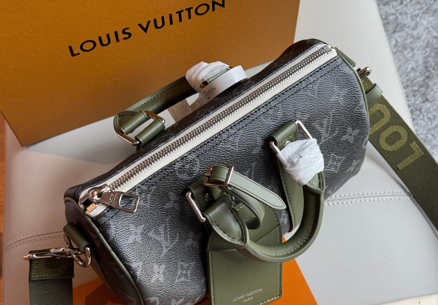 Cuero | Monogram Eclipse Canvas Duffle Bag
