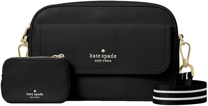 Cuero | Original Kate Spade New York Women's Rosie Pebbled Leather Flap Camera Bag