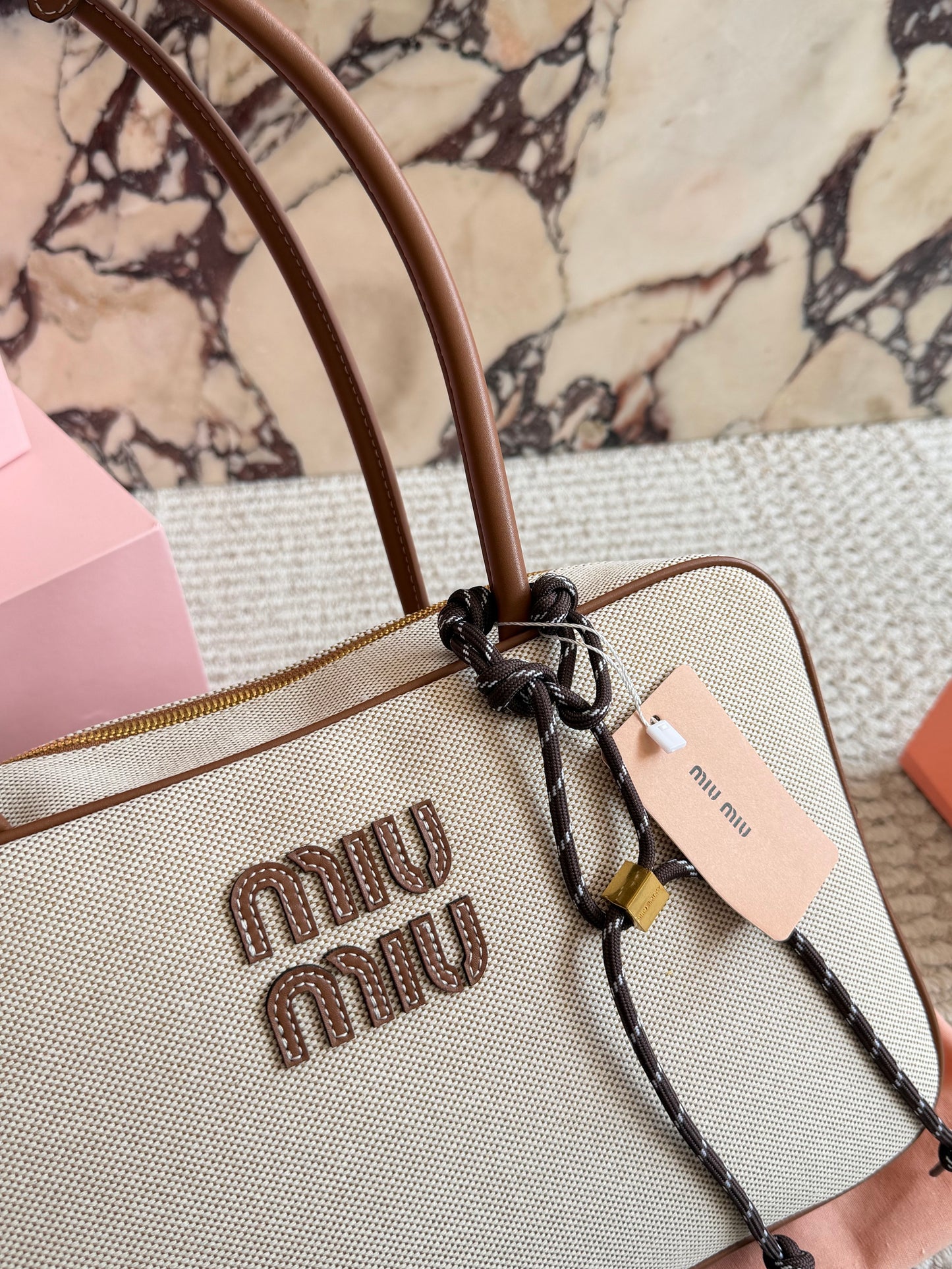 Cuero | Canvas & Leather Barrel Shoulder Bag