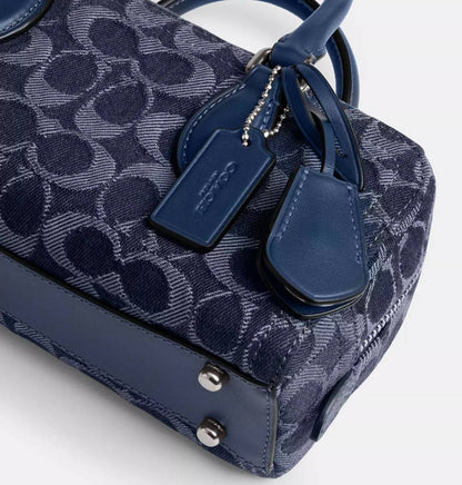 Cuero | Bowery Satchel 22 In Signature Denim