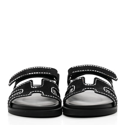 Cuero | Suede Crystal Chypre Sandals