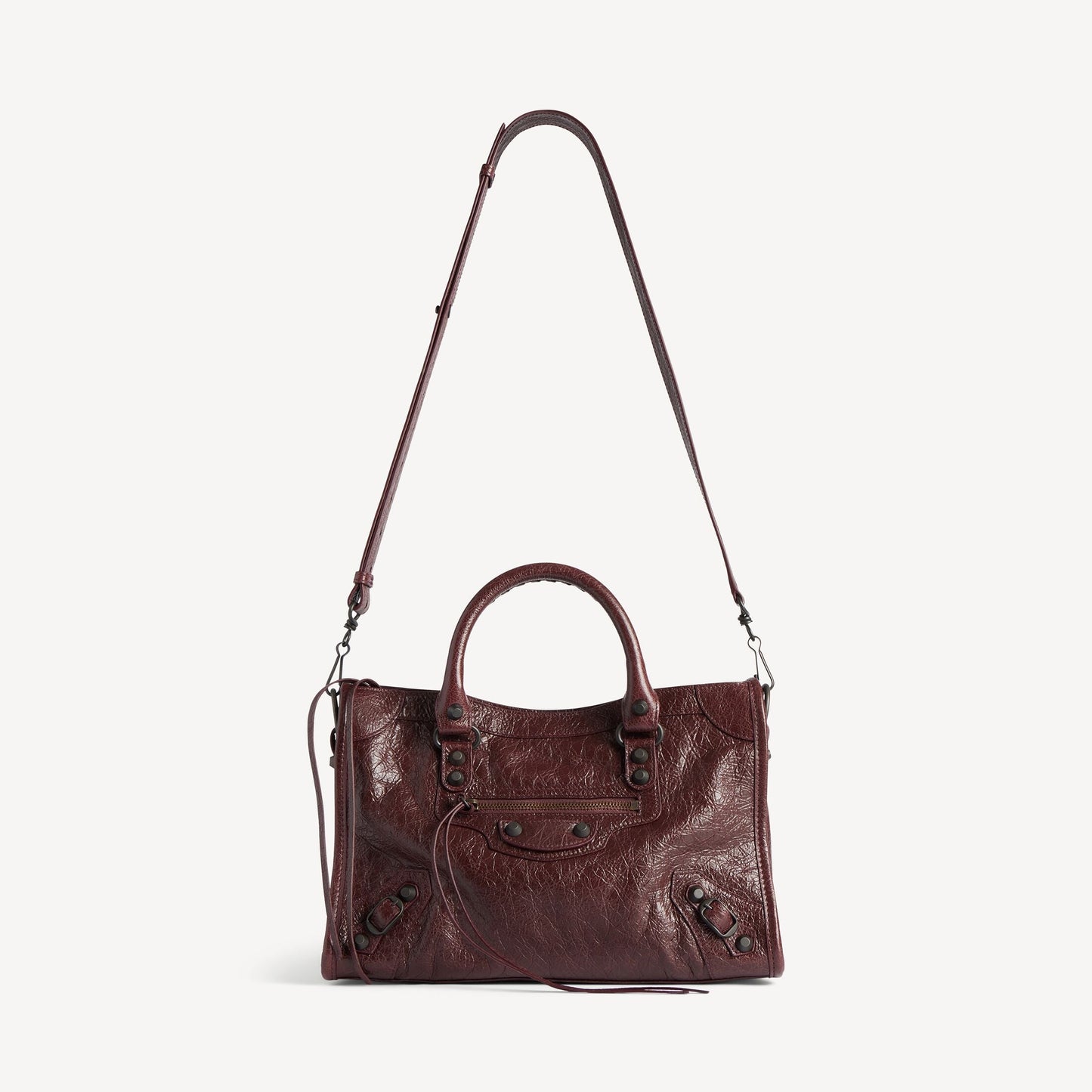 Cuero | WOMEN'S LE CITY BAG SMALL IN DARK BURGUNDY