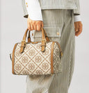 Mini Tory burch Monogram Jacquard Barrel Bag