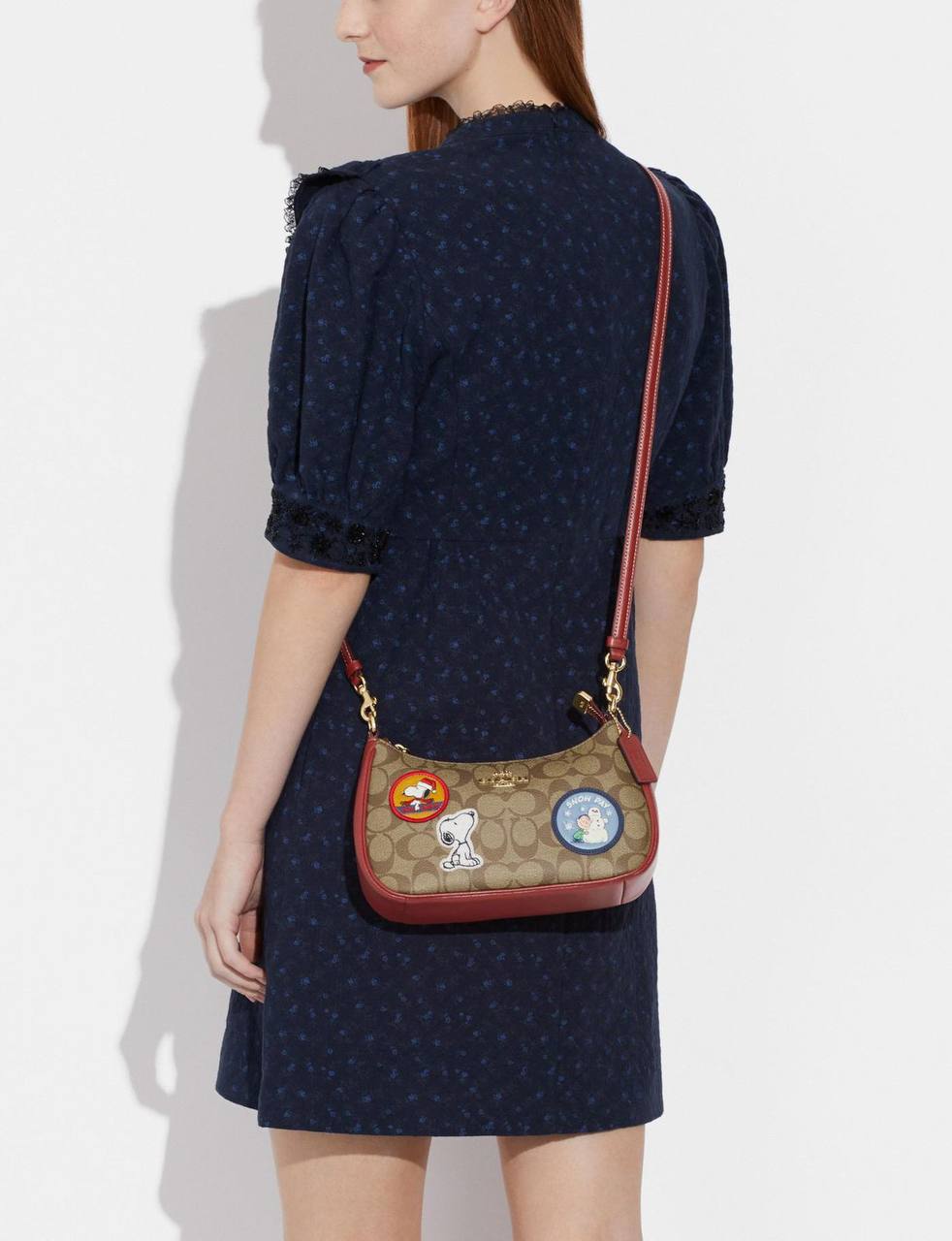 Cuero | X Peanuts Teri Shoulder Bag In Signature Canvas With Patches