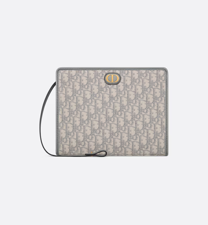 Cuero | Gray Oblique Jacquard 30 Montaigne Dea Pouch
