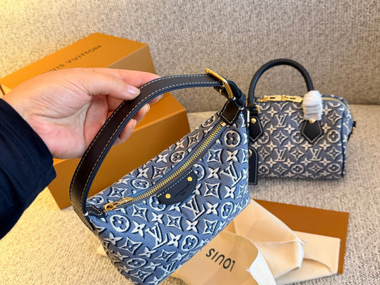 Cuero | Monogram Jacquard Mini Shoulder Bag