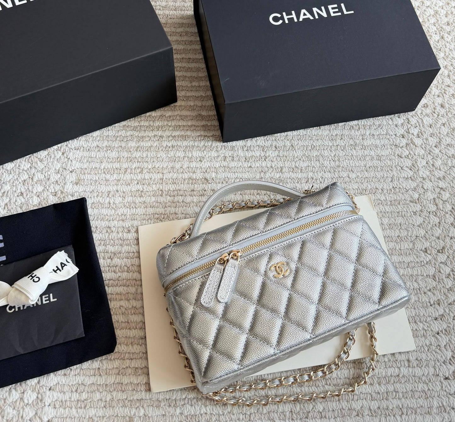 Cuero | Quilted Vanity Case Bag