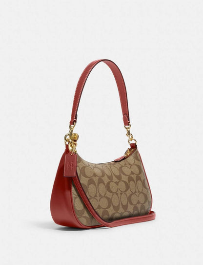 Cuero | X Peanuts Teri Shoulder Bag In Signature Canvas With Patches