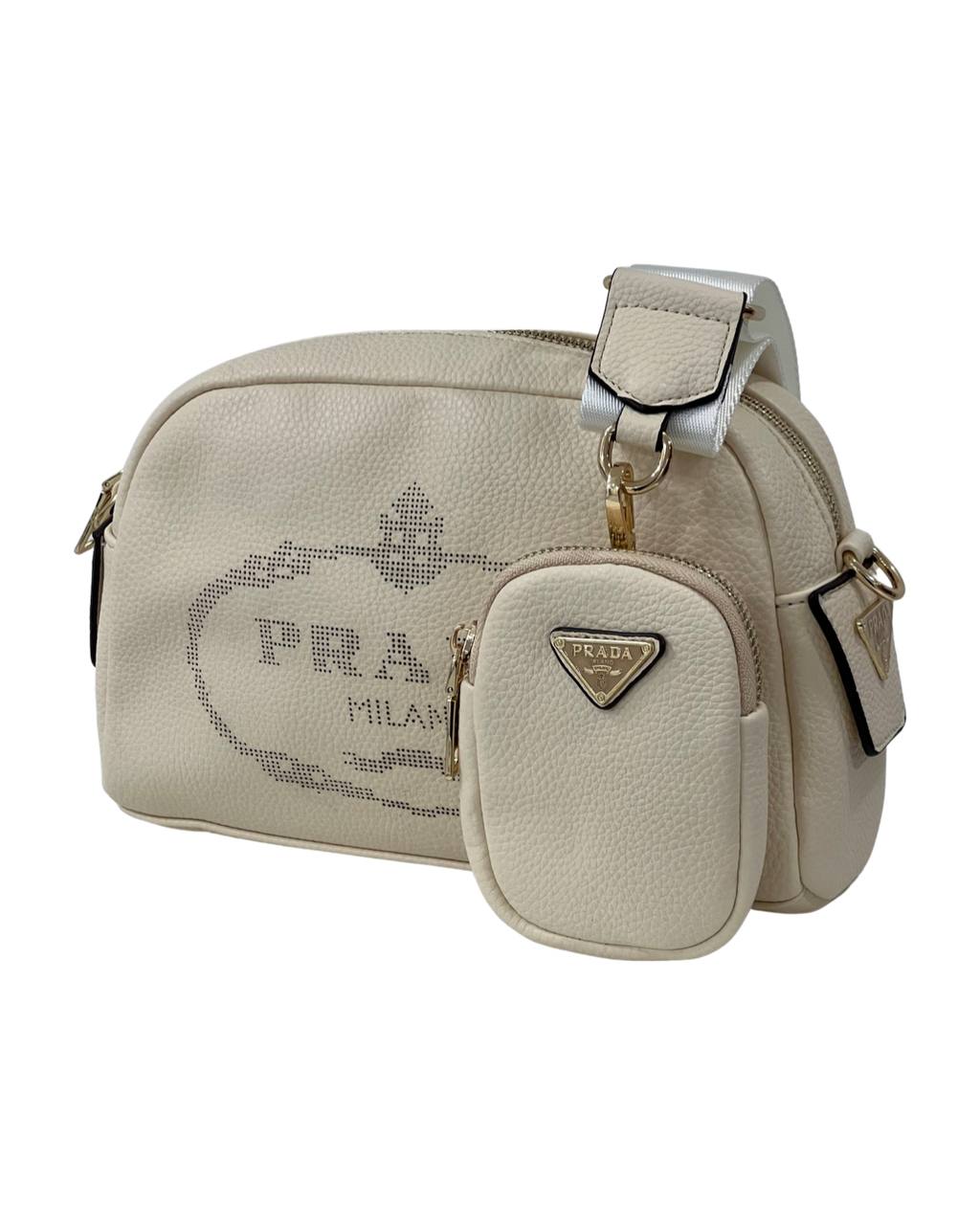 Cuero | Logo Camera Bag Leather Offwhite