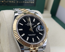 Rolex Datejust 41mm Yellow Gold Bright Black Dial Ref: 126333