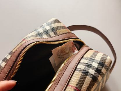 Cuero | Classic Check Cosmetic Pouch