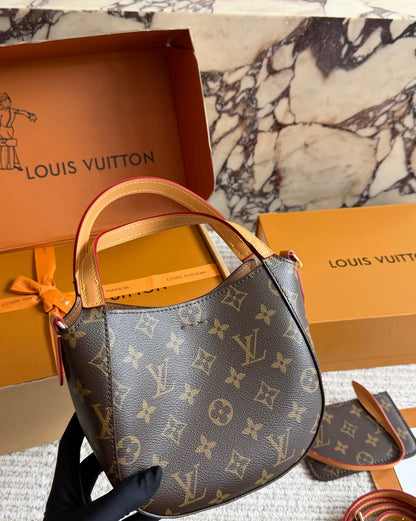 Cuero | Monogram Mini Hobo Bag