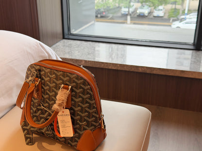Cuero | Monogram Dome Top Handle Bag