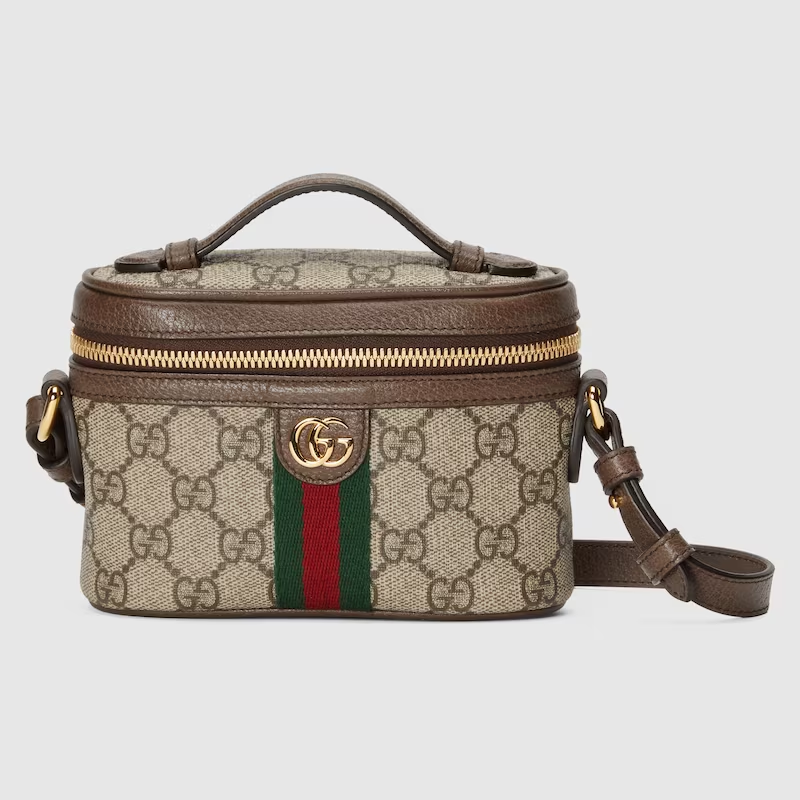 Cuero | GG Supreme Ophidia Mini Top Handle Bag Beige