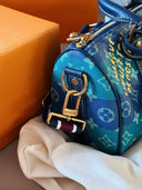 Louis Vuitton Keepall XS Monogram Blue with Graffiti Print