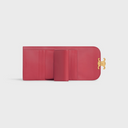 CELINE SMALL WALLET TRIOMPHE IN SHINY CALFSKIN LIPSTICK