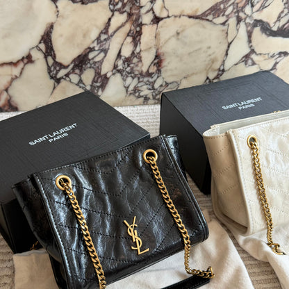 Cuero | Chevron Quilted Chain Tote