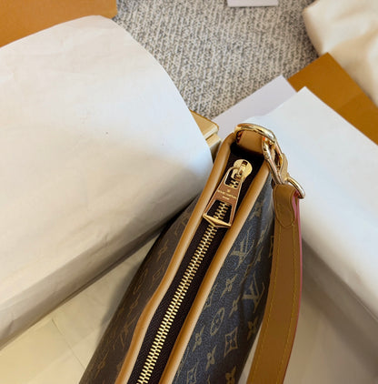 Cuero | Monogram Canvas Shoulder Bag